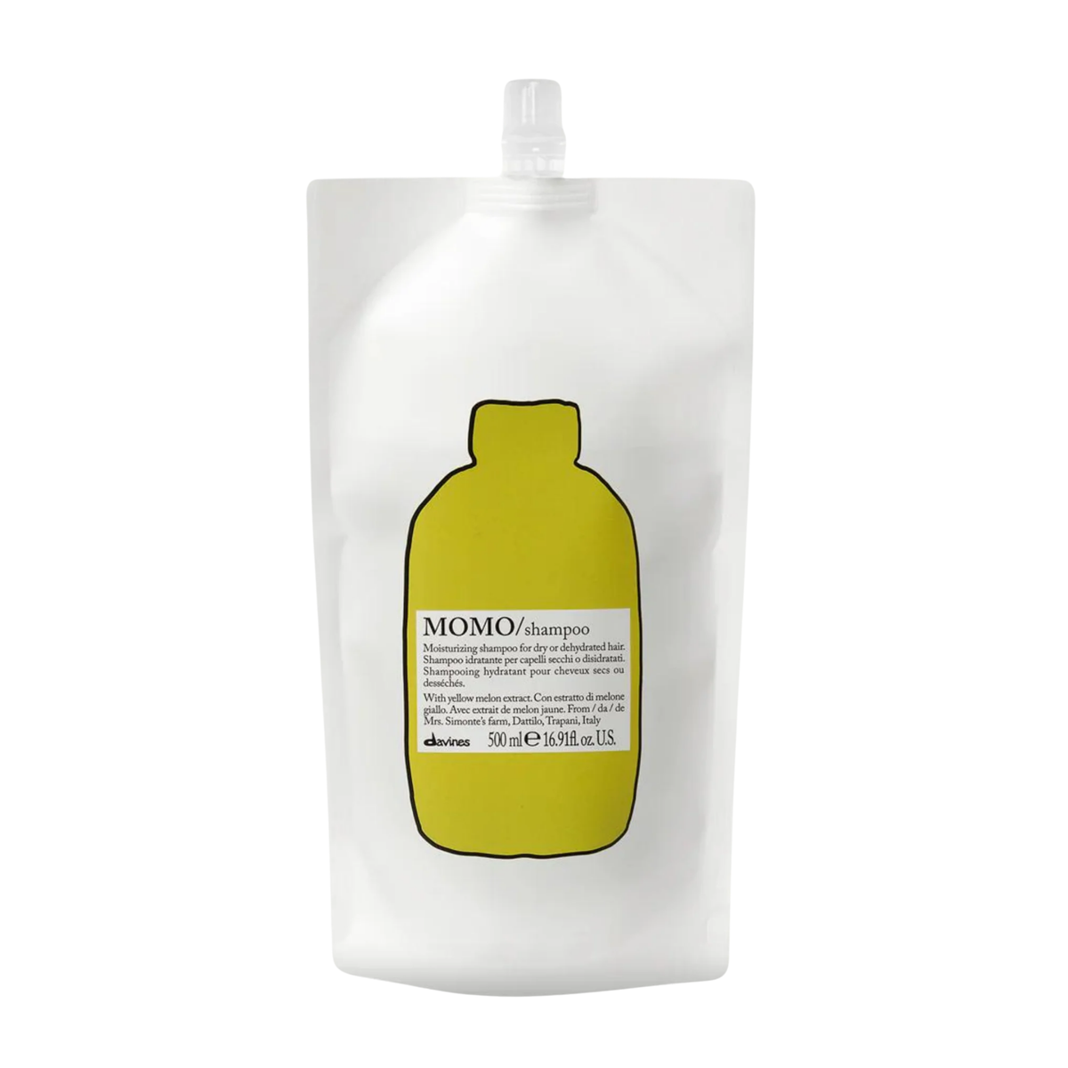 Davines - Momo Shampoo Refill 500ml – front of pack