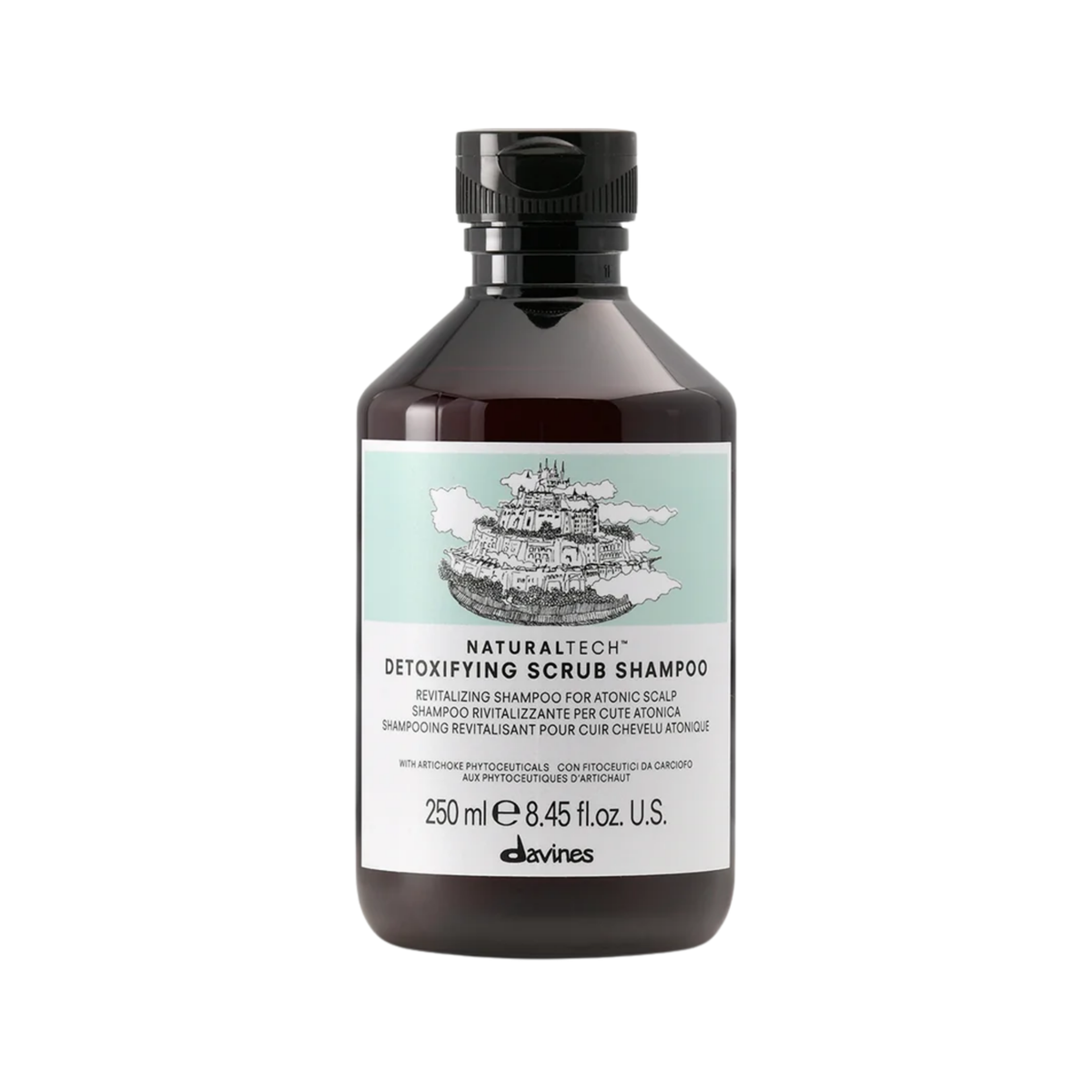 Davines - NaturalTech Detoxifying Scrub Shampoo 250ml – front of pack
