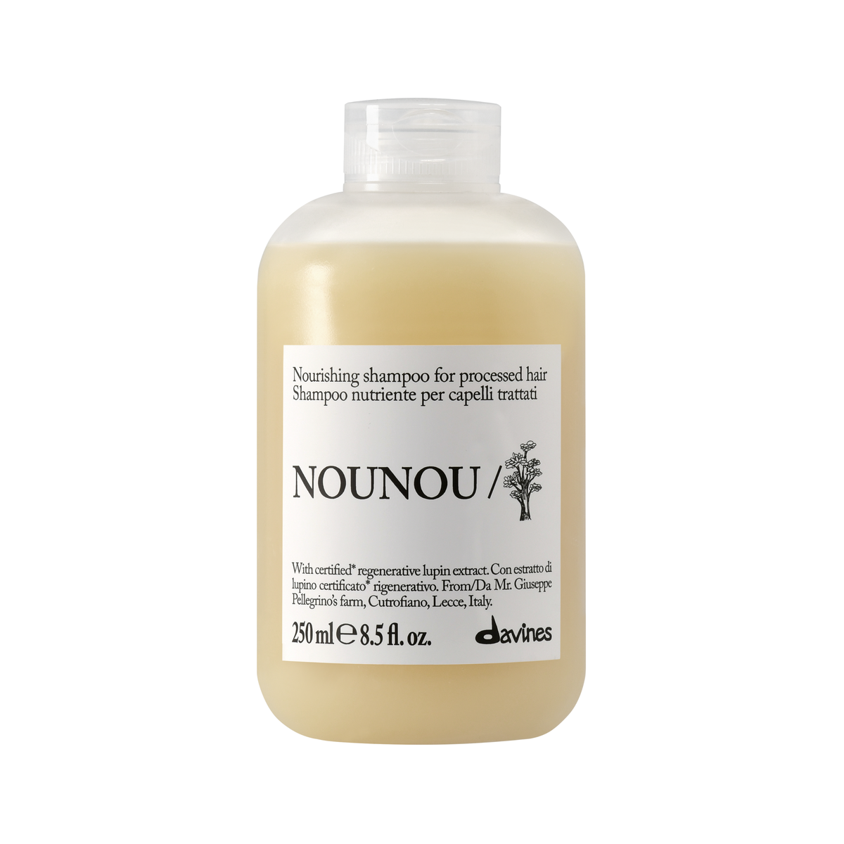 Davines - Nounou Shampoo, Conditioner, Mask & Oil Quad Bundle – Davines Nounou Shampoo 250ml