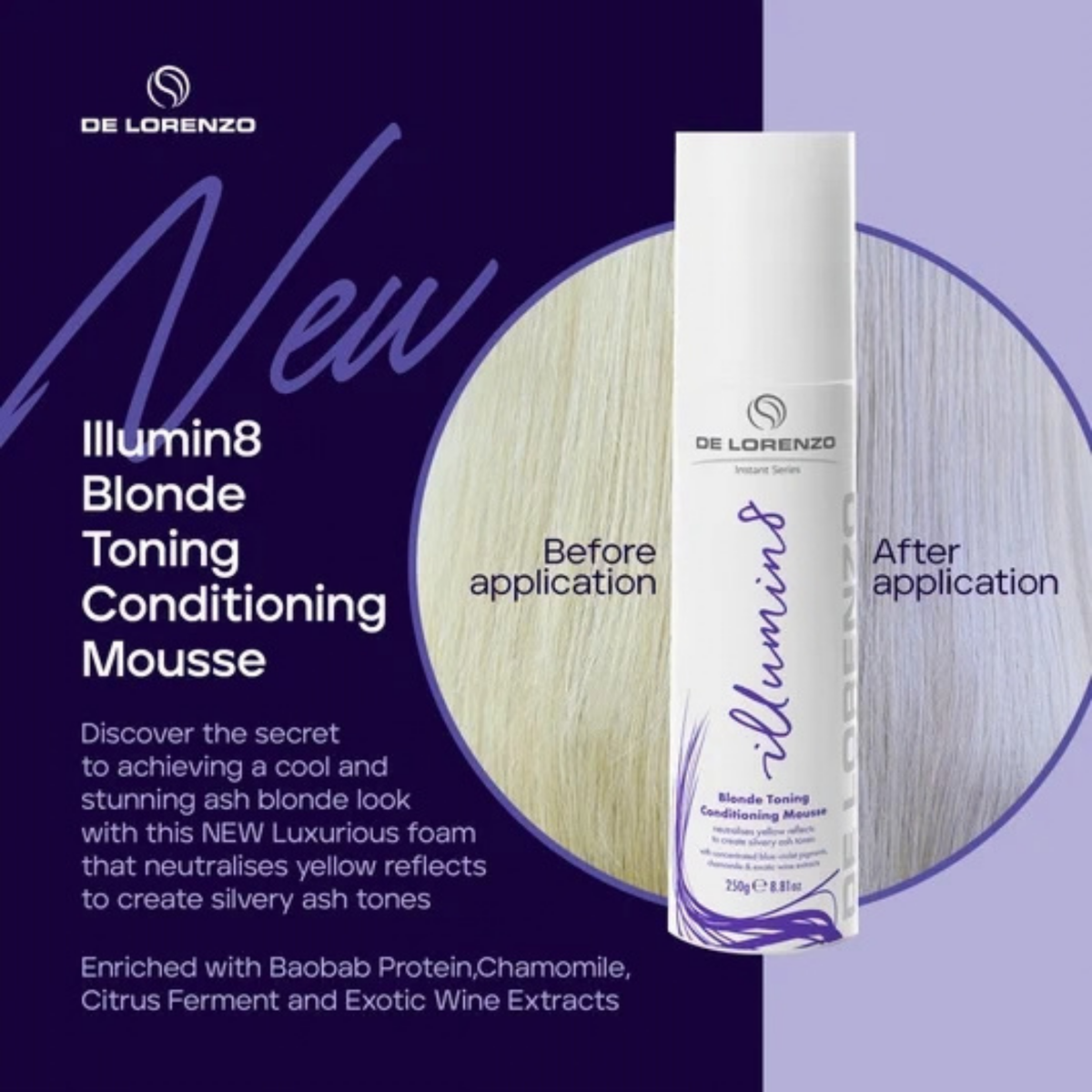 De Lorenzo - Instant Illumin8 Mousse 250ml – product view 2