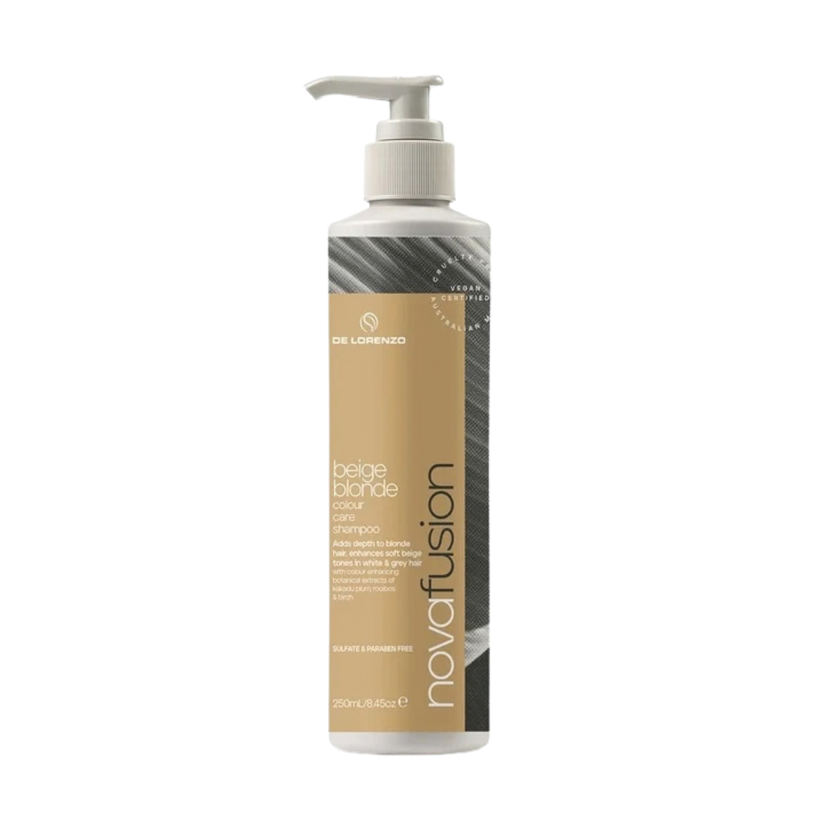 De Lorenzo - Nova Fusion Beige Blonde Shampoo 250ml – front of pack