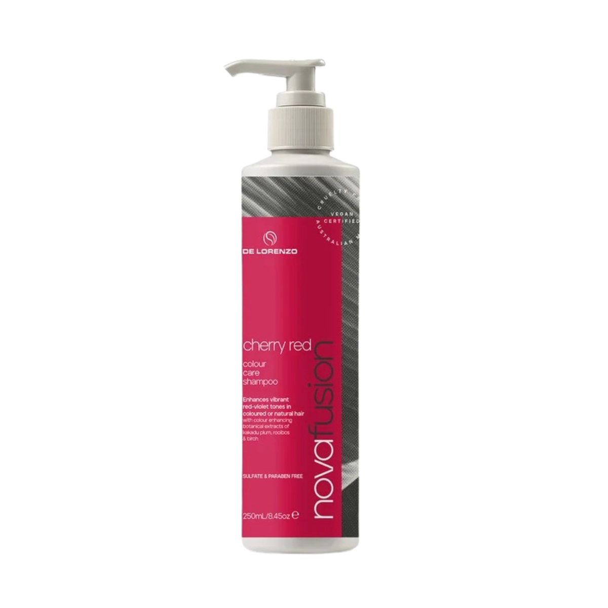 De Lorenzo - Nova Fusion Cherry Red Shampoo 250ml – front of pack