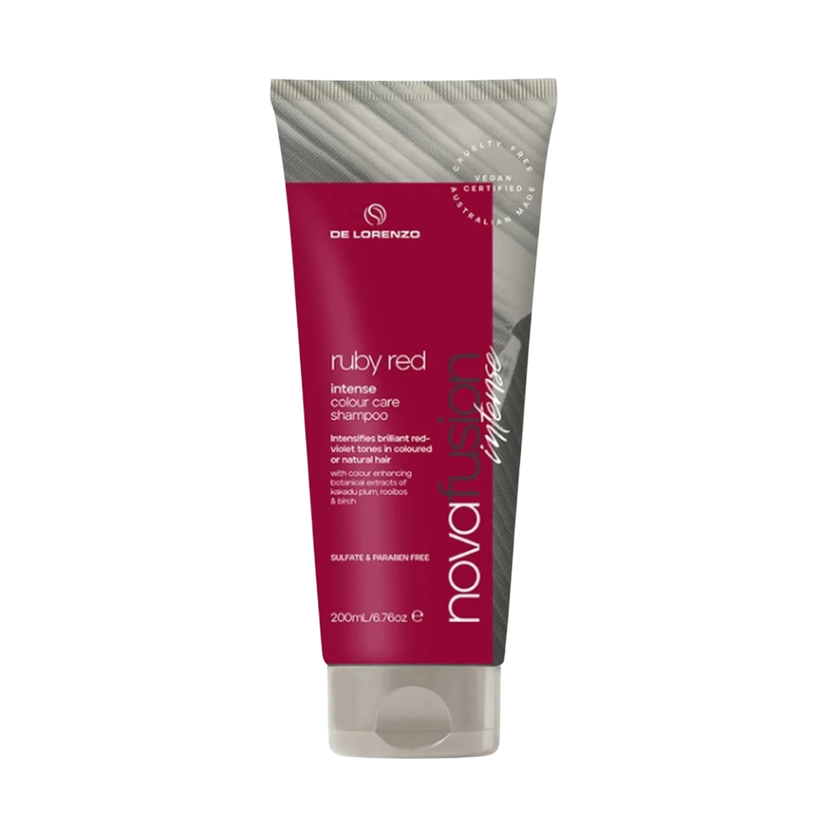 De Lorenzo - Nova Fusion Intense Ruby Red Shampoo 200ml – front of pack