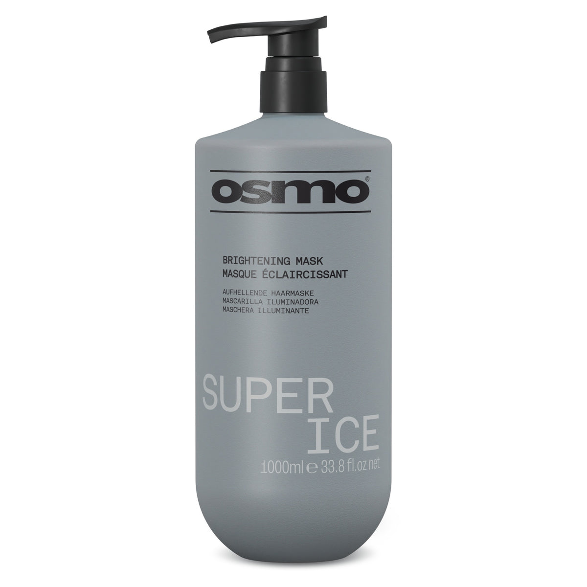 Osmo Super Ice Brightening Mask 1000ml — violet toning mask for blonde, silver and grey hair