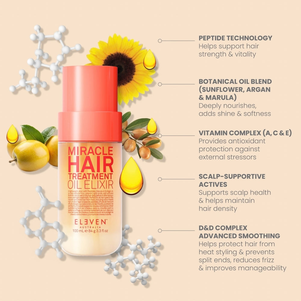 Eleven Australia - Miracle Hair Treatment Oil Elixir 100ml – product view 2