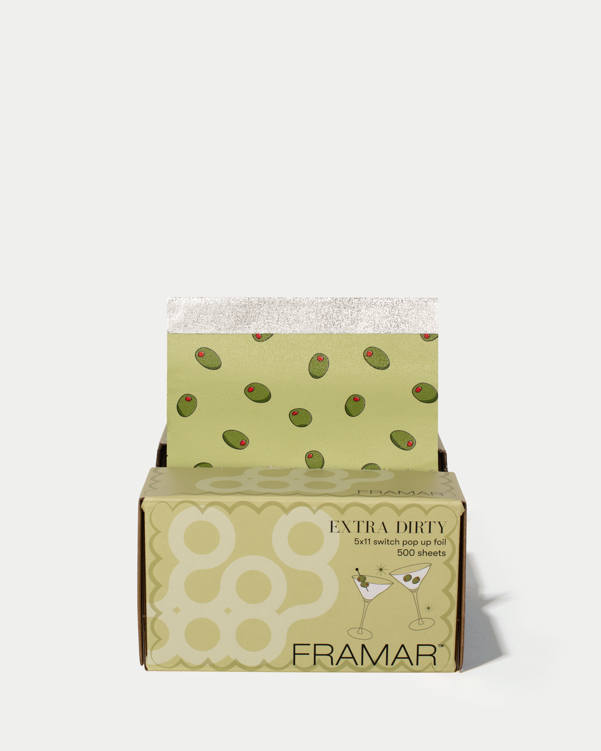 Framar Extra Dirty martini switch foils