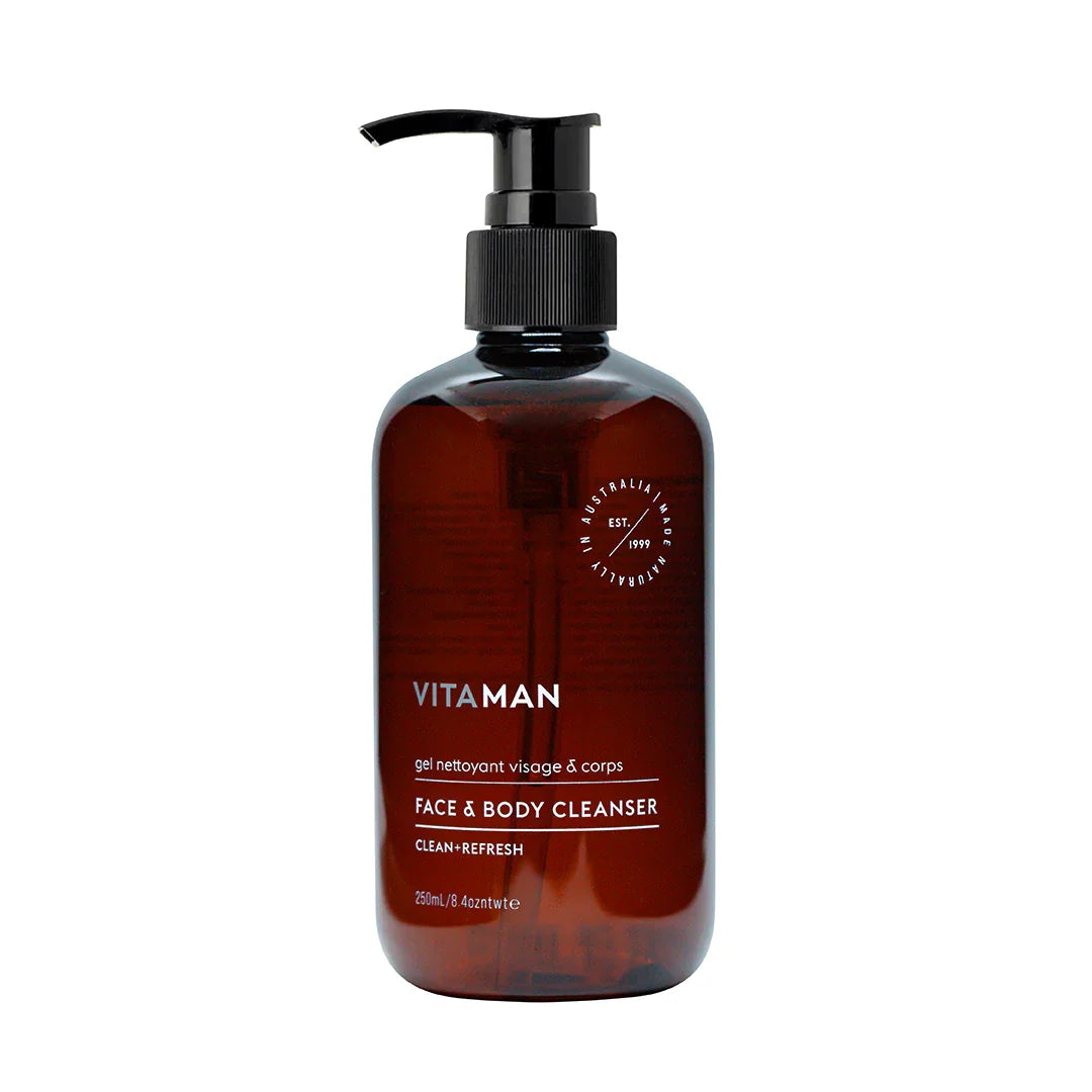 Vitaman - Face Care Trio Bundle (Face & Body Cleanser, Face Scrub & Face Moisturiser) – Vitaman Face & Body Cleanser 250ml