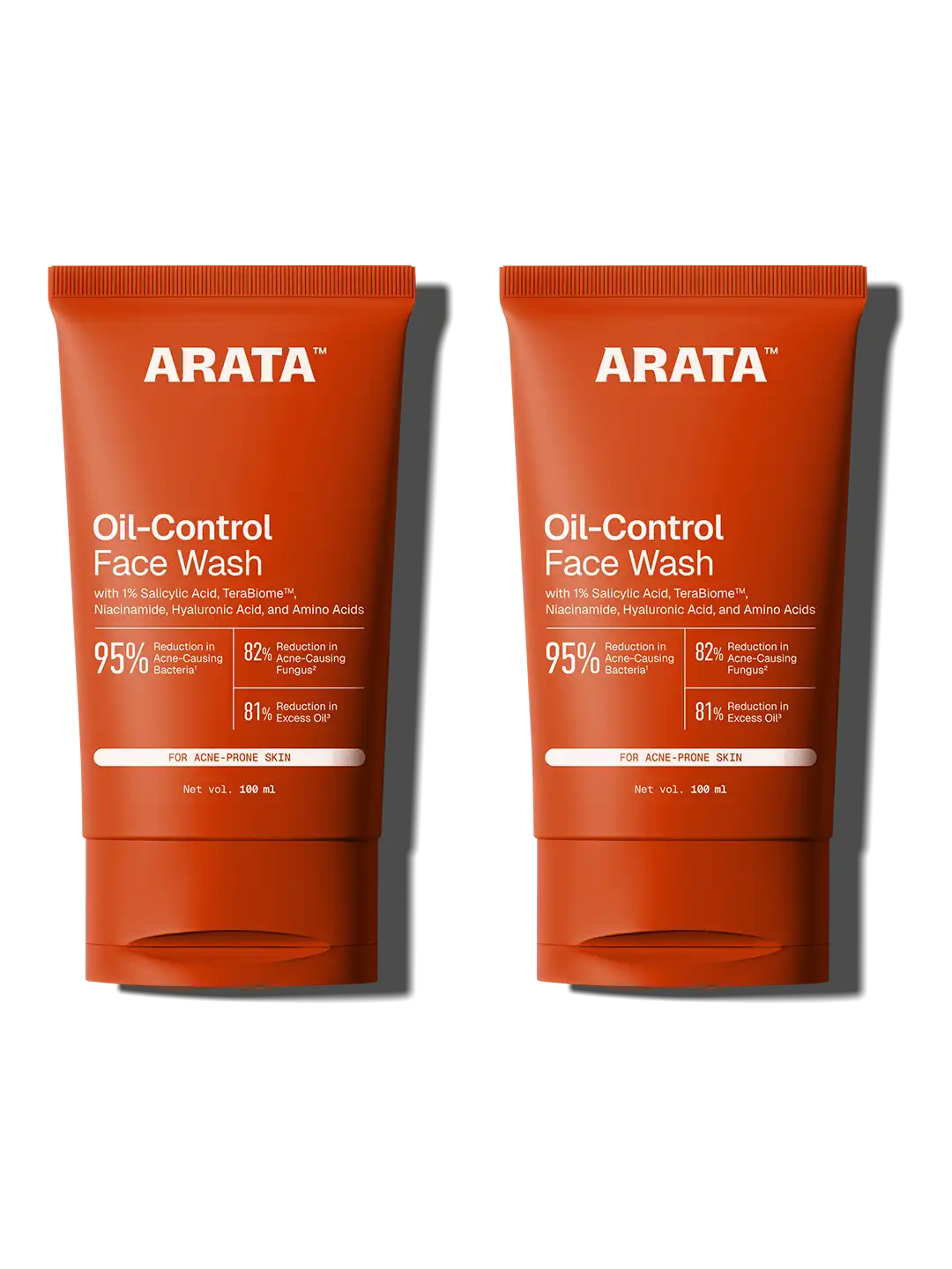 Arata - Oil-Control Face Wash 100ml Pack of 2 – front of pack
