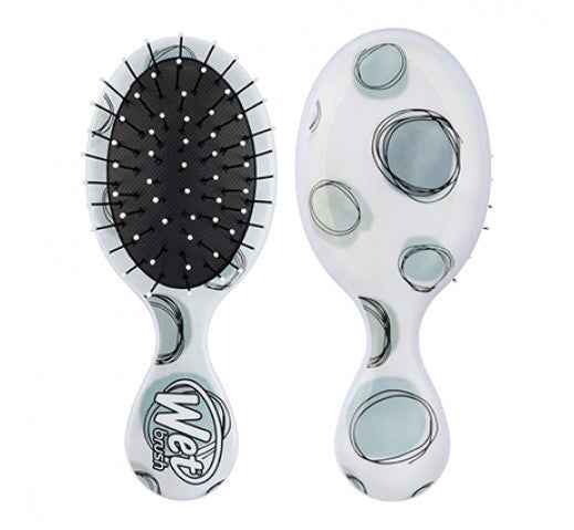 Wet Brush - Watercolour Motif Mini Detangler Teal Dots