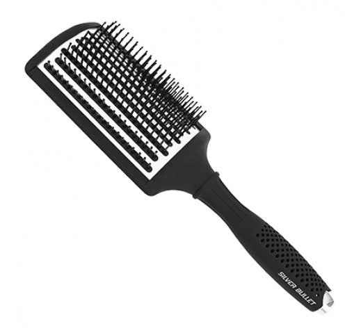 Silver Bullet - Black Velvet Paddle Hair Brush