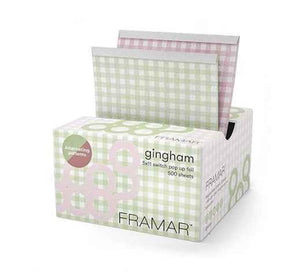 Framar - Pop Up Foil - Pink & Green Gingham Alternating 500 Sheets