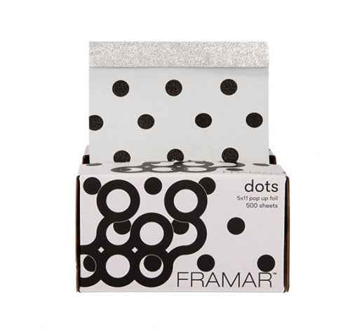 Framar - Pop Up Foil - Black Polka Dot 500 Sheets