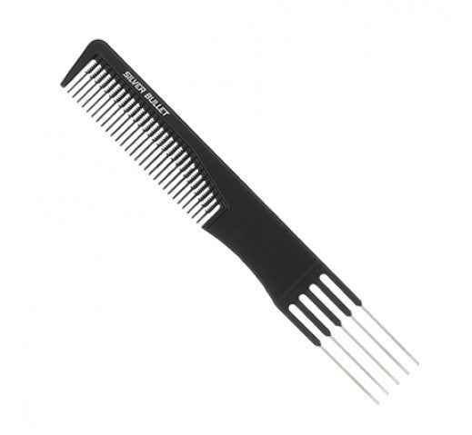 Silver Bullet - Carbon Teasing Comb 19cm