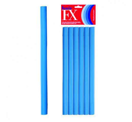 Hair FX - Flexible Rod Long Blue 12pc