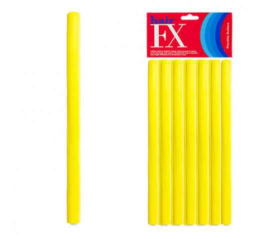 Hair FX - Flexible Rod Medium Yellow 12pc