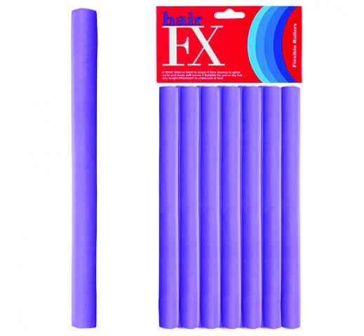 Hair FX - Flexible Rod Long Purple 12pc