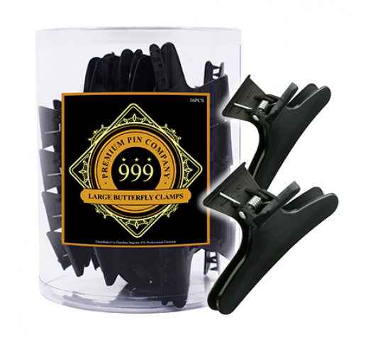999 Premium Pin Company - Black Large Butterfly Clips 36pc