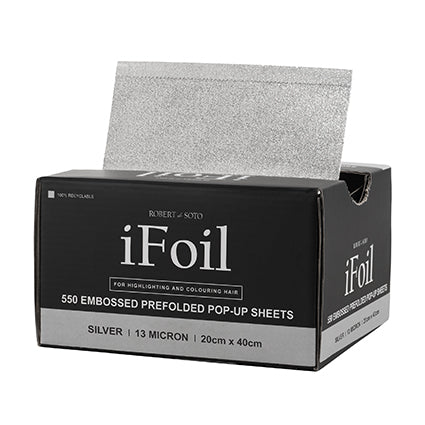 Robert de Soto - iFoil Embossed Pop Up Foil 13 Micron Extra Wide Silver 550 Sheets – product image