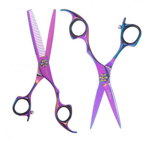 Iceman - Mizumi Katani 5.5" Hairdressing Scissors & Thinner Set Pink
