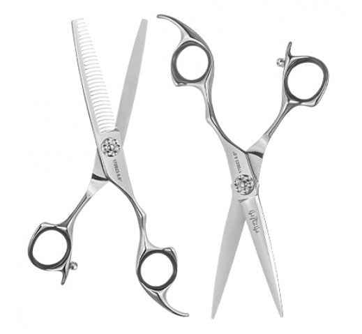 Iceman - Mizumi Katani 6" Hairdressing Scissors & Thinner Set Silver