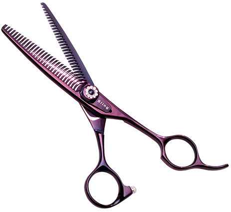 Iceman - Bling Purple 5.5" Double Sided Thinning Scissors - 60 Teeth