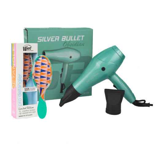 Silver Bullet - Obsidian Hair Dryer Bundle Aqua