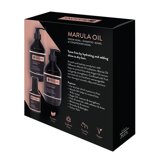 12 Reasons Marula Hydrate & Shine gift set contents