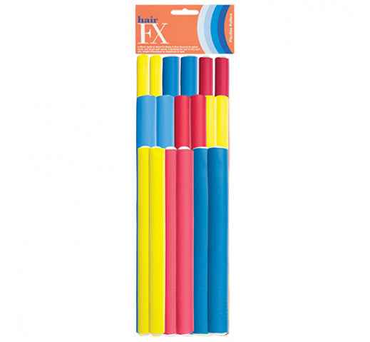 Hair FX - Flexible Rods Assorted Pack 18pc