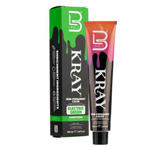 L3VEL3 - KRAY Semi-Permanent Colour 100ml Electric Green