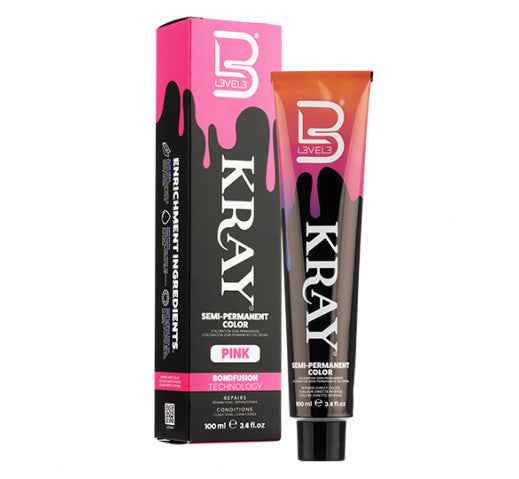 L3VEL3 - KRAY Semi-Permanent Colour 100ml Pink