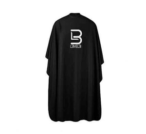L3VEL3 - Professional Hair Cutting Cape Black