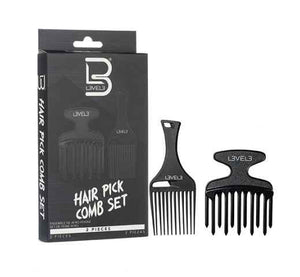 L3VEL3 - Hair Pick Comb Set 2pc