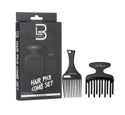 L3VEL3 - Hair Pick Comb Set 2pc