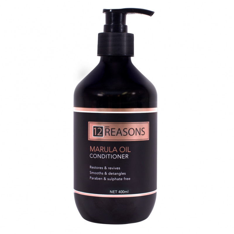 12 Reasons - Marula Oil Shampoo, Conditioner, Mask & Serum Quad Bundle – 12 Reasons Marula Oil Conditioner 400ml