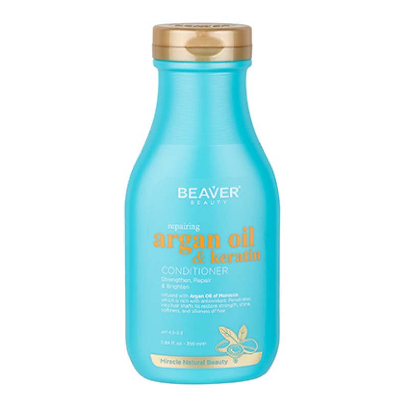 Beaver - Argan & Keratin Shampoo & Conditioner Duo 730ml Bundle – Beaver Argan & Keratin Conditioner 730ml
