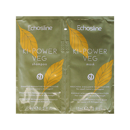 Echosline Ki-Power Veg Shampoo & Mask 15ml Sachet – front of pack
