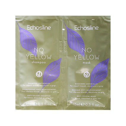 Echosline No Yellow Shampoo & Mask 15ml Sachet – front of pack