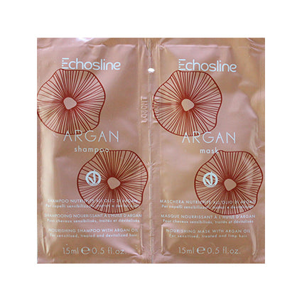 Echosline Argan Shampoo & Mask Sachet 15ml – front of pack