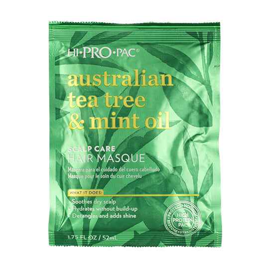 Hi Pro Pac - Tea Tree & Mint Hair & Scalp Masque 52ml – front of pack