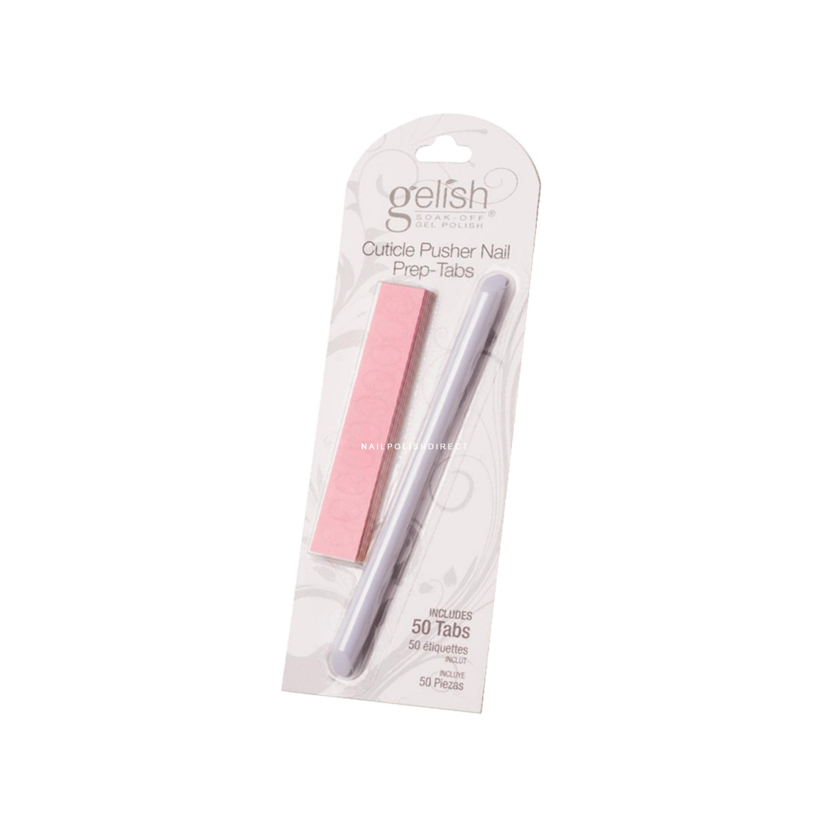 Gelish - Accessory Kit with Cuticle Pusher & Nail Prep Tabs – front of pack