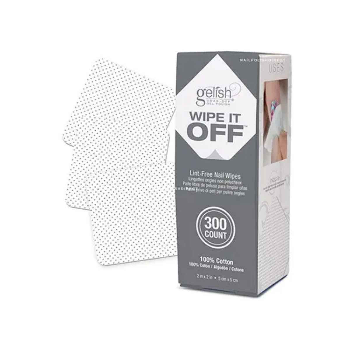 Gelish - Wipe It Off Lint Free Nail Wipes 300pc – product view 2