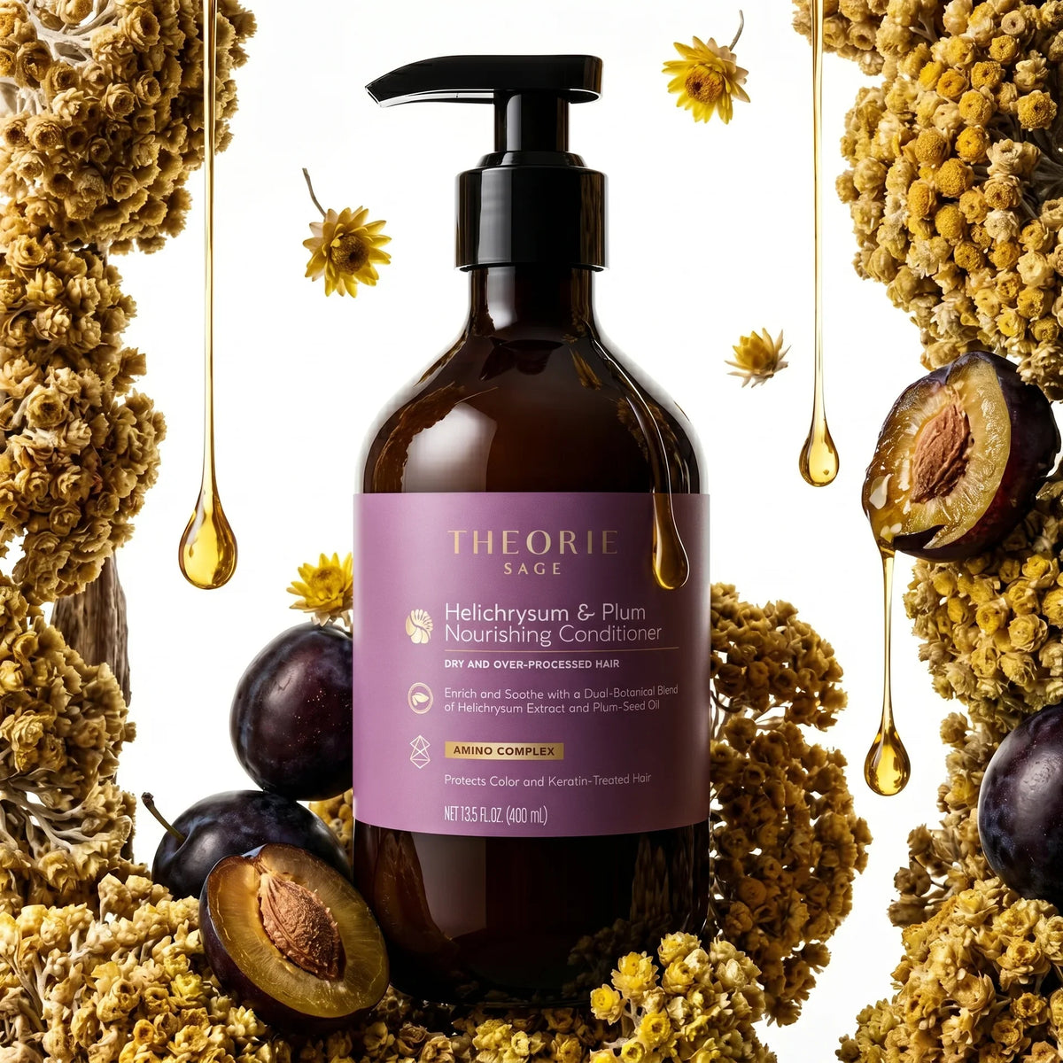 Theorie - Helichrysum Shampoo & Conditioner Duo Bundle – Theorie Helichrysum Conditioner 400ml (detail)