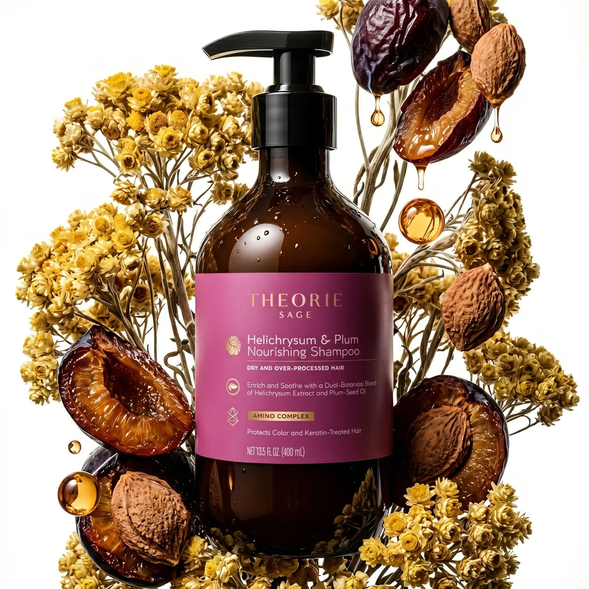 Theorie - Helichrysum Shampoo & Conditioner Duo Bundle – Theorie Helichrysum Shampoo 400ml (detail)