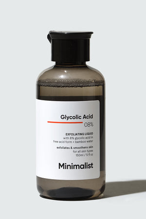 Minimilist - Glycolic Acid 8% Exfoliating Liquid 150ml - Zilion