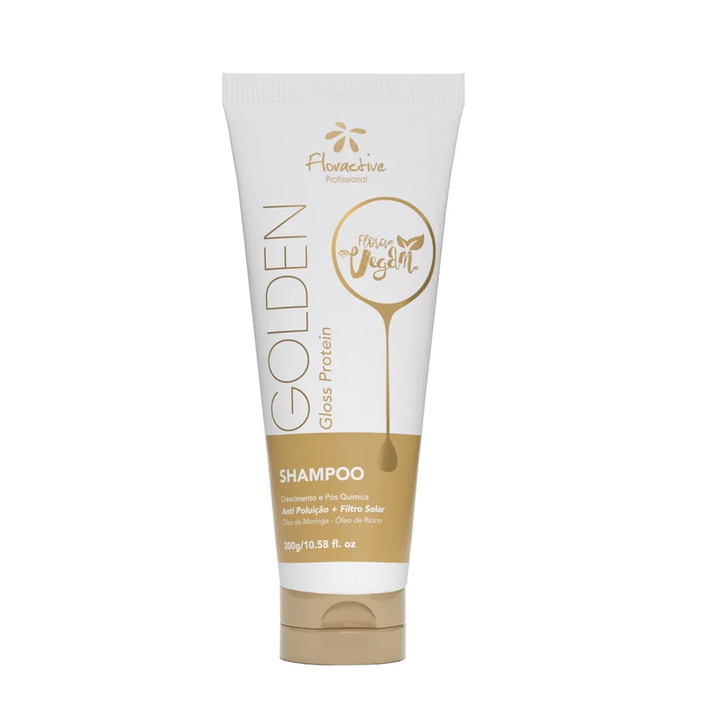 Floractive - Golden Gloss Protein Shampoo, Treatment Mask & Leave-In Trio Bundle – Floractive Golden Gloss Protein Home Care Treatment Shampoo 300ml