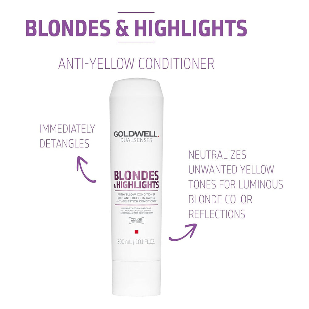 Goldwell - Blonde & Highlights Anti-Yellow Conditioner 300ml – product view 2