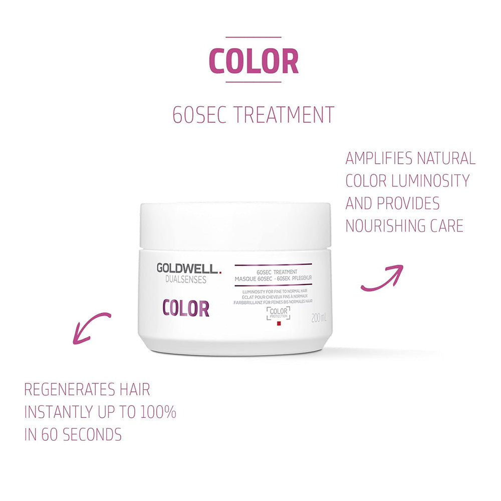 Goldwell - Color Brilliance Shampoo, Conditioner, Treatment & Serum Spray Quad Bundle – Goldwell Color 60sec Treatment 200ml (detail)