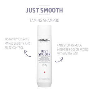 Goldwell - Just Smooth Shampoo, Conditioner, Treatment & Taming Oil Quad Bundle – Goldwell Just Smooth Taming Shampoo 300ml (detail)
