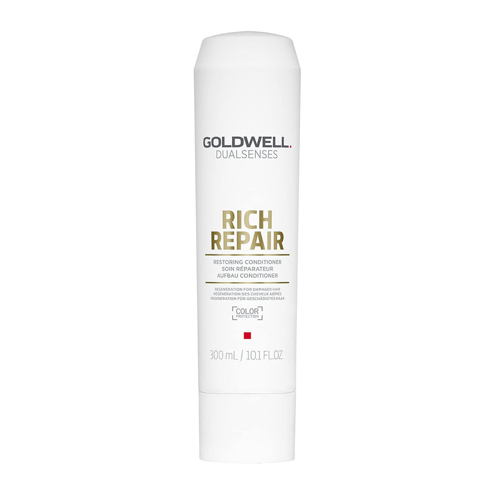 Goldwell - Rich Repair Shampoo, Conditioner, Treatment & Serum Spray Quad Bundle – Goldwell Rich Repair Restoring Conditioner 300ml