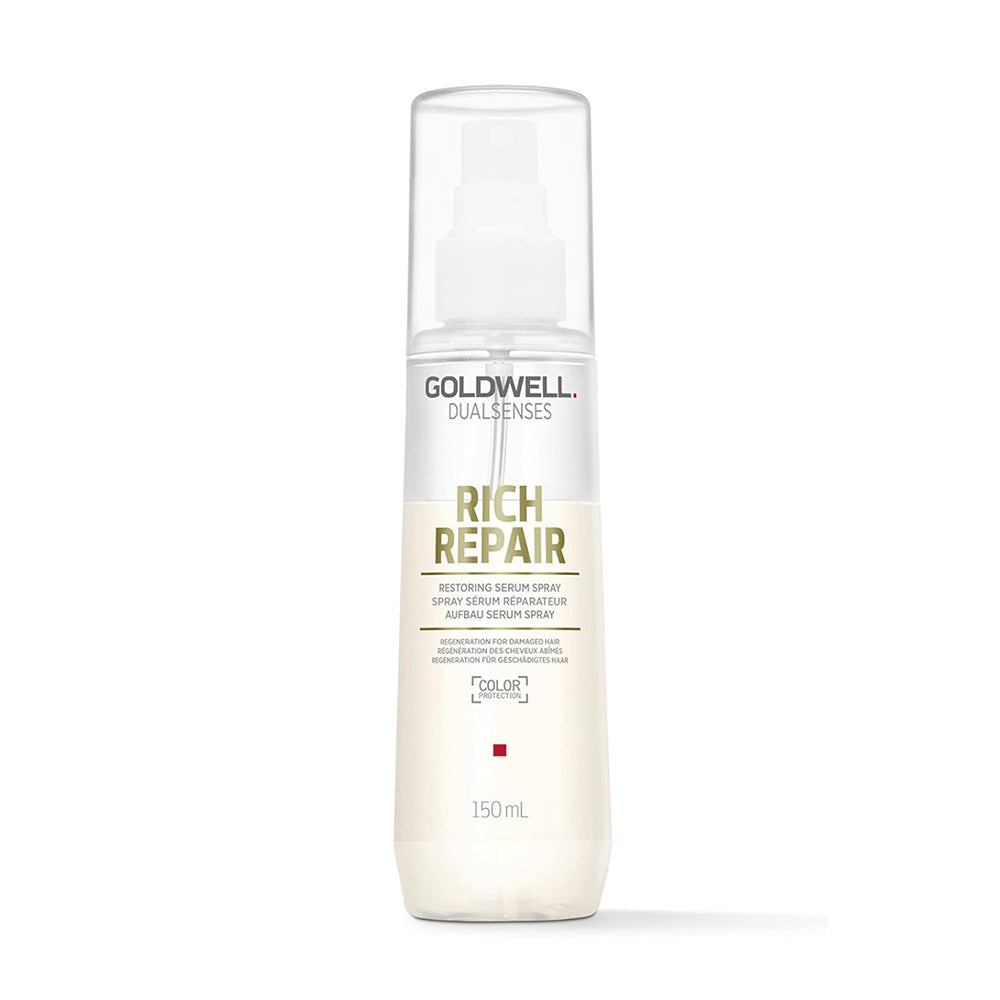 Goldwell - Rich Repair Shampoo, Conditioner, Treatment & Serum Spray Quad Bundle – Goldwell Rich Repair Restoring Serum Spray 150ml